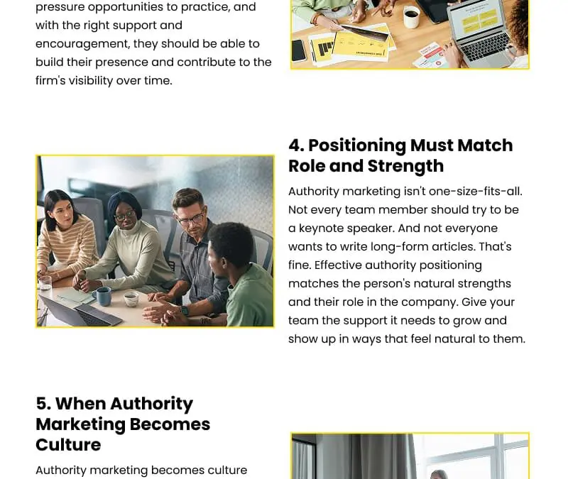 7 Reasons Authority Marketing Works for Teams