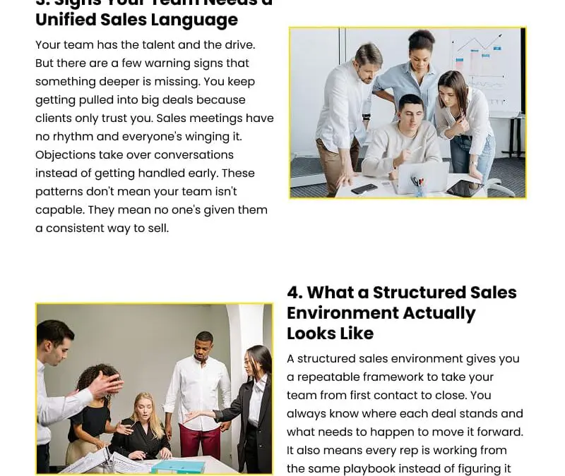 6 Reasons Your Team Struggles to Sell