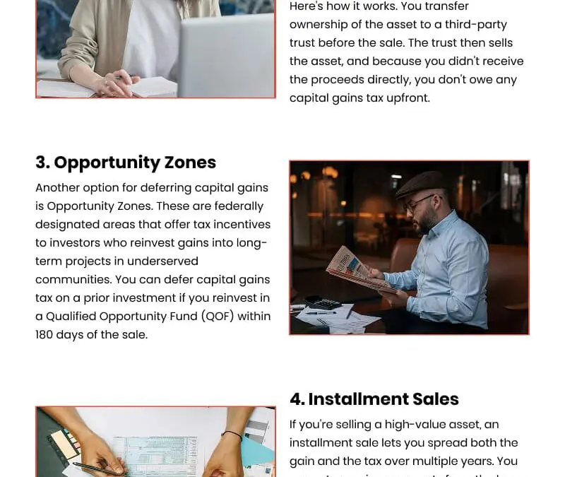 5 Smart Tax-Deferred Strategies for Your Capital Gains