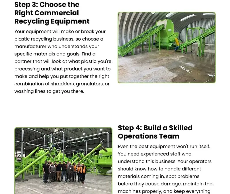 6 Steps to Start a Plastic Recycling Company