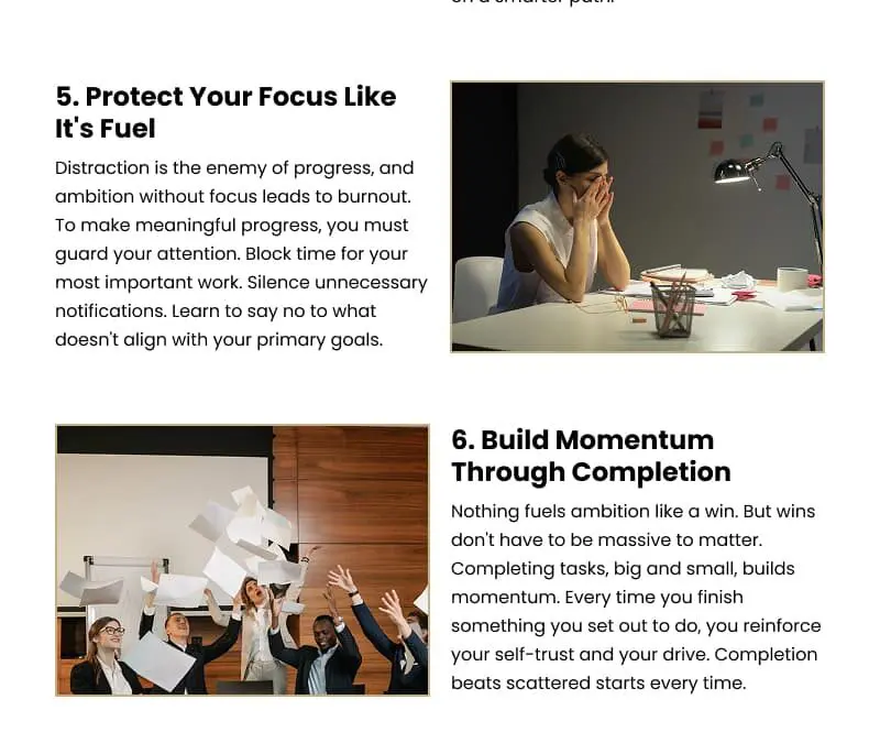 10 Success Secrets to Turn Ambition Into Progress