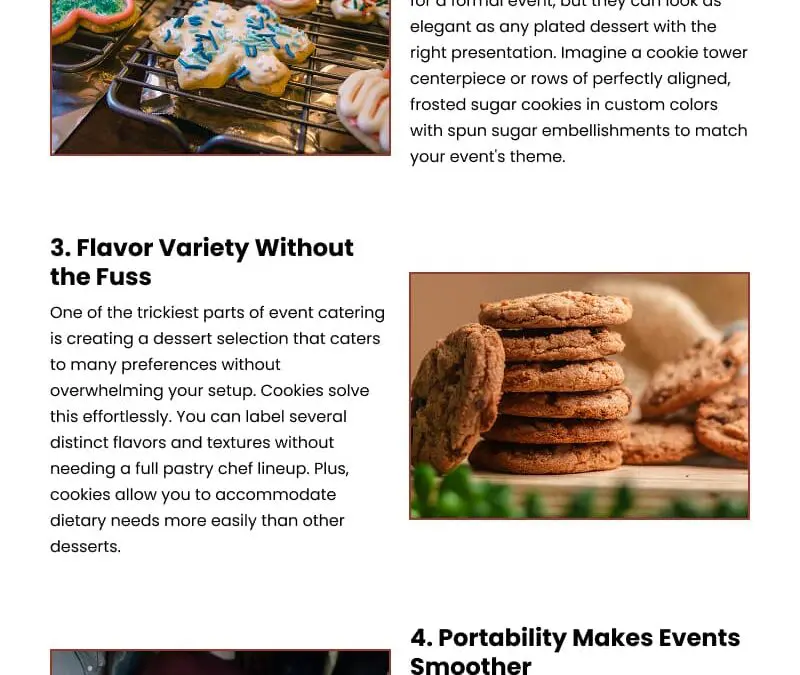 5 Sweet Reasons Cookies Elevate Any Event