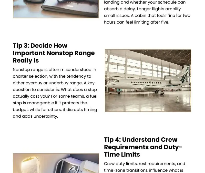 5 Tips for Maximizing Jet Travel for Executive Teams