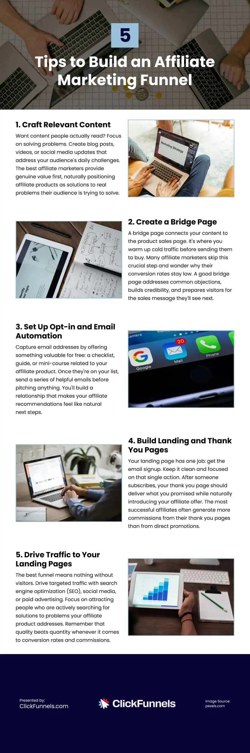 5 Tips to Build an Affiliate Marketing Funnel Infographic 5 Tips to Build an Affiliate Marketing Funnel Infographic