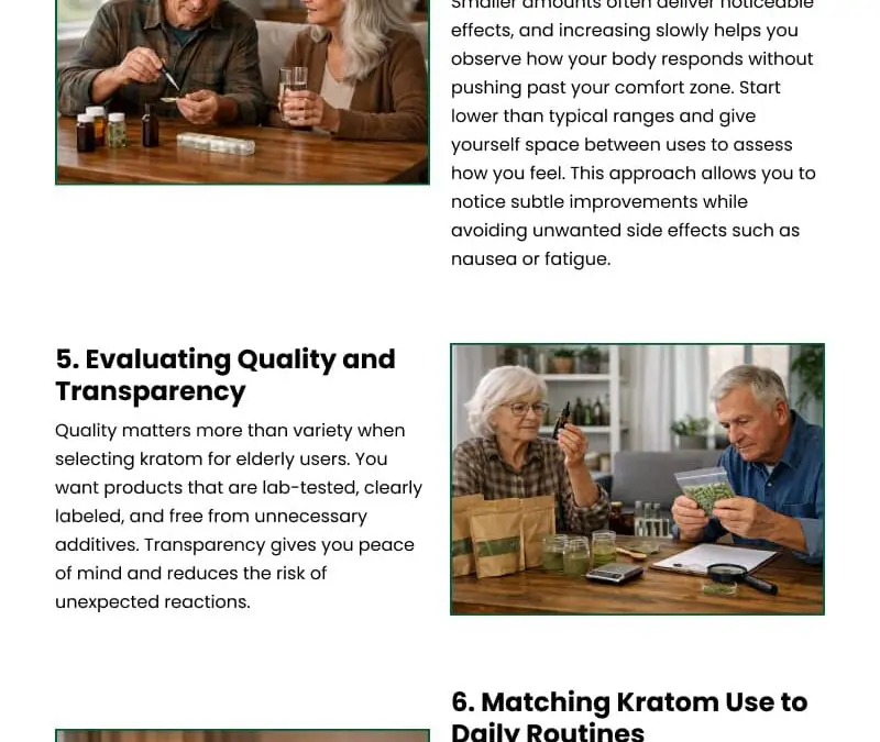 9 Tips to Select the Best Kratom for Older Adults