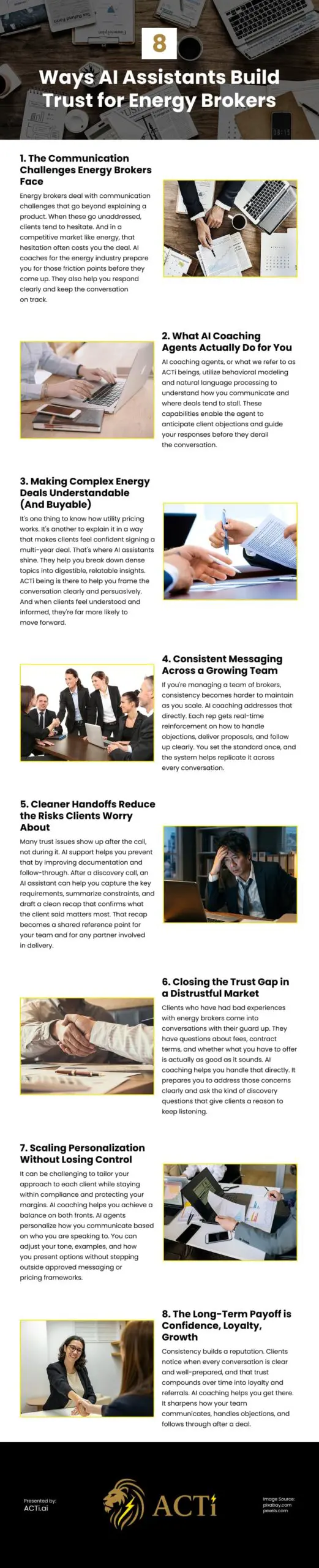 8 Ways AI Assistants Build Trust for Energy Brokers 8 Ways AI Assistants Build Trust for Energy Brokers Infographic