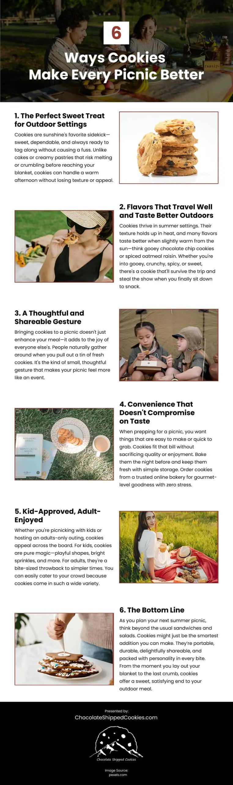 6 Ways Cookies Make Every Picnic Better Infographic