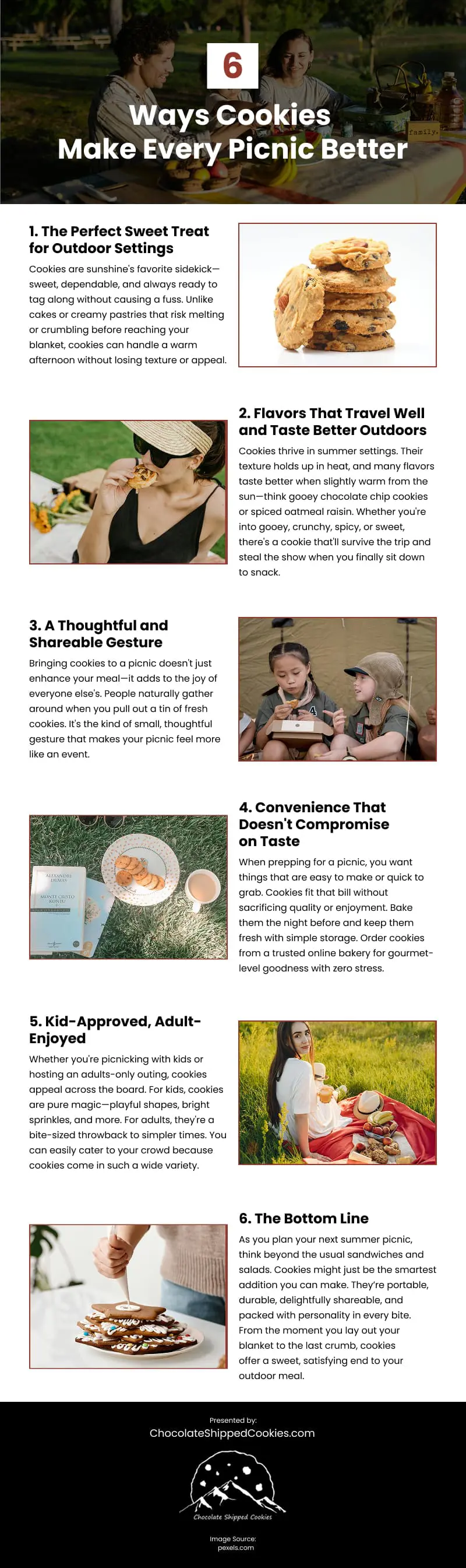 6 Ways Cookies Make Every Picnic Better Infographic 6 Ways Cookies Make Every Picnic Better Infographic