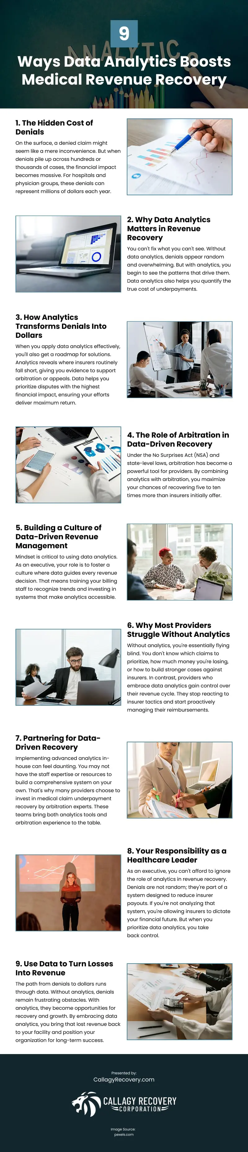 9 Ways Data Analytics Boosts Medical Revenue Recovery Infographic 9 Ways Data Analytics Boosts Medical Revenue Recovery Infographic
