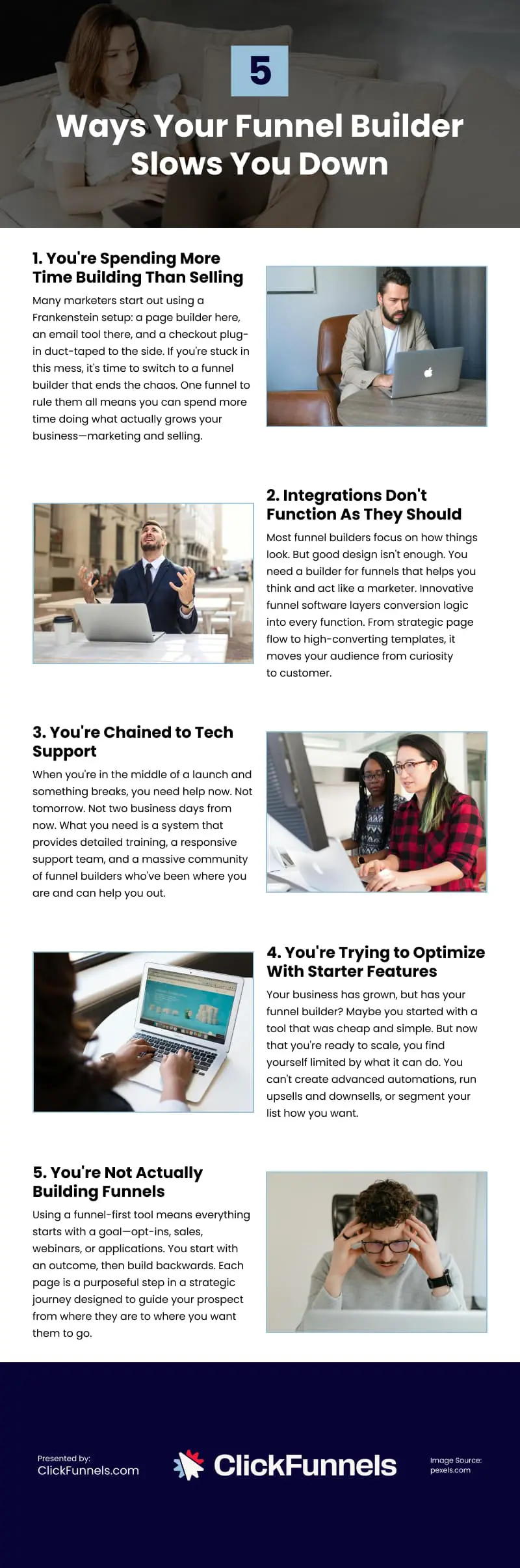 5 Ways Your Funnel Builder Slows You Down Infographic