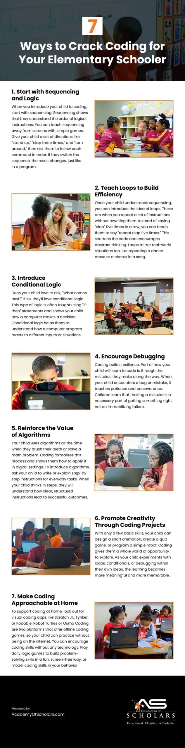 7 Ways to Crack Coding for Your Elementary Schooler Infographic