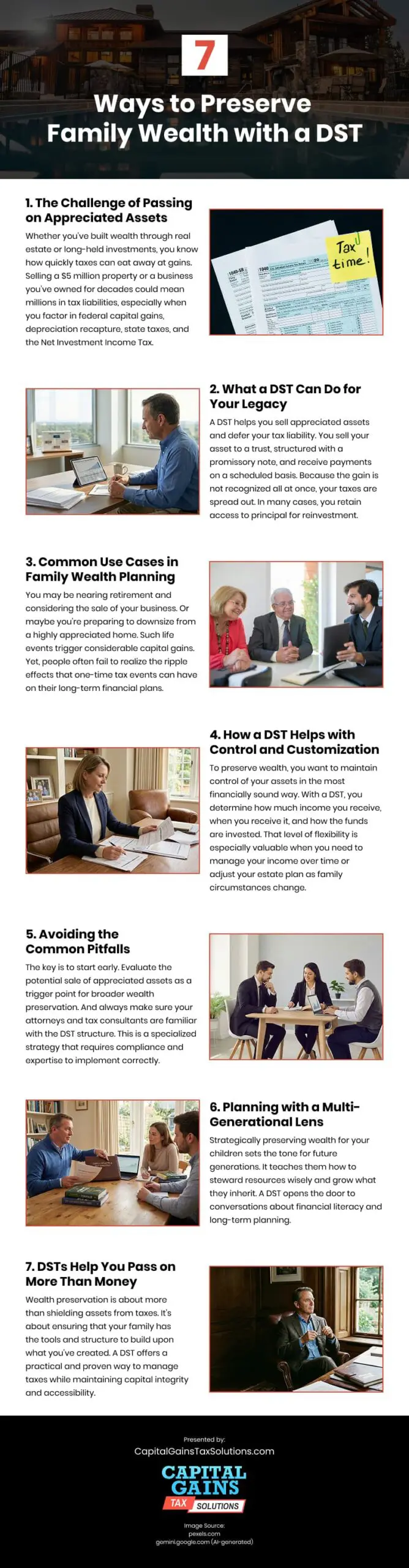 7 Ways to Preserve Family Wealth with a DST Infographic