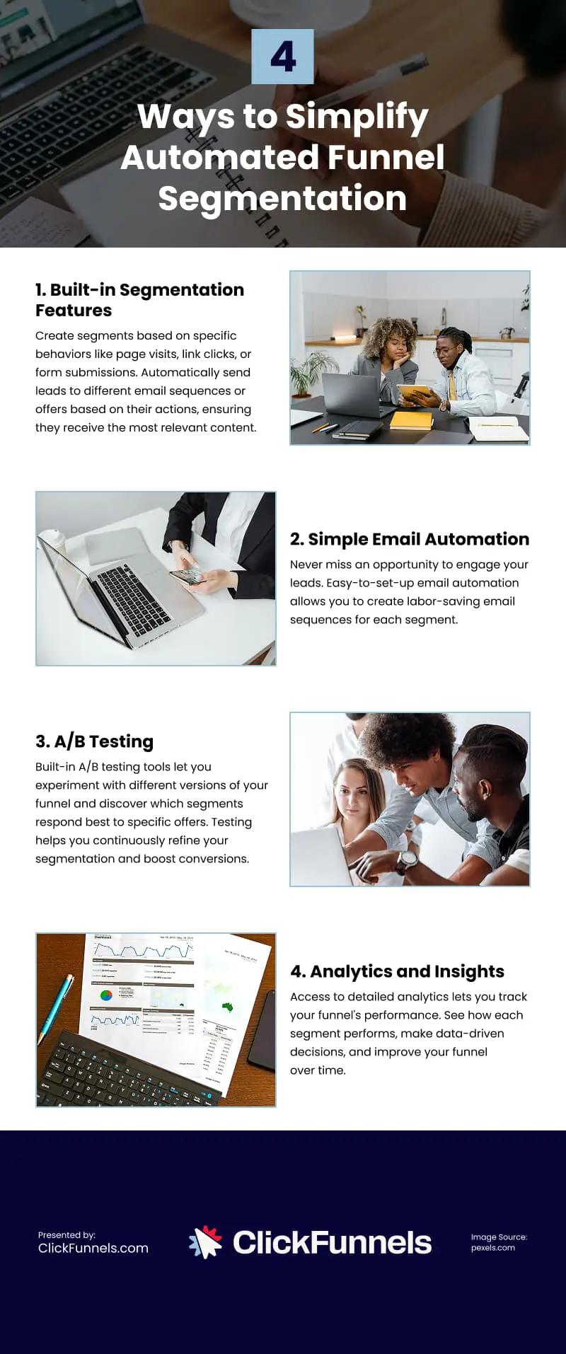 4 Ways to Simplify Automated Funnel Segmentation Infographic 4 Ways to Simplify Automated Funnel Segmentation Infographic