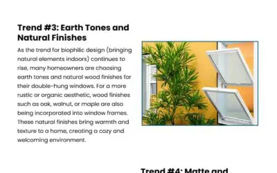 5 Color and Finish Trends for Double-Hung Windows