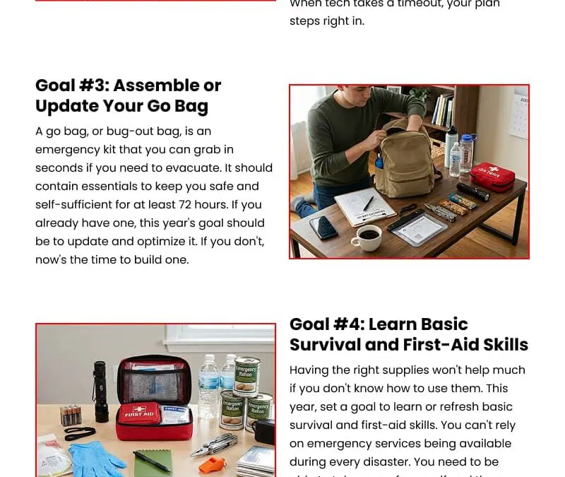 6 Emergency Prep Checklist for the New Year