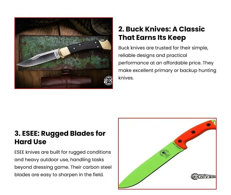 4 Top-Rated Hunting Knife Brands to Buy Online
