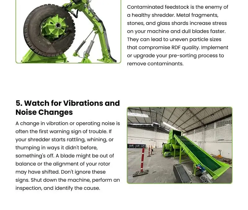 8 Keys to Peak RDF Shredder Performance