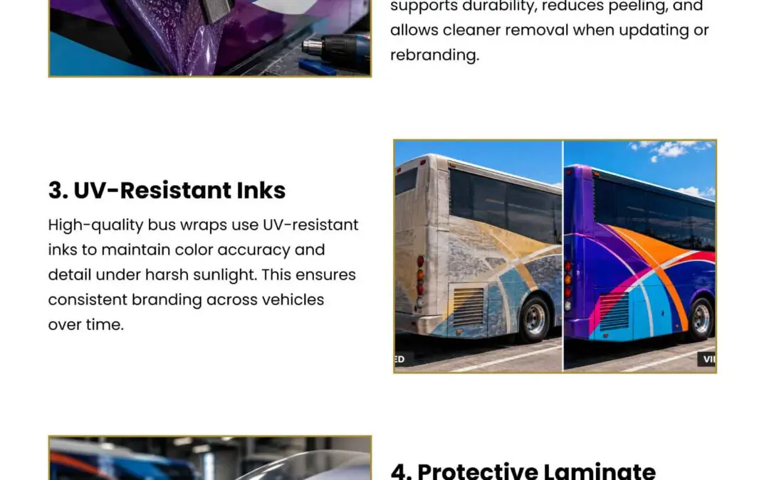 5 Materials in High-Quality Bus Vinyl Wraps