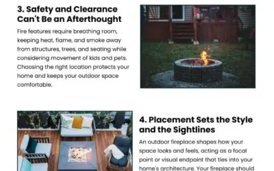6 Outdoor Fireplace Placement Tips