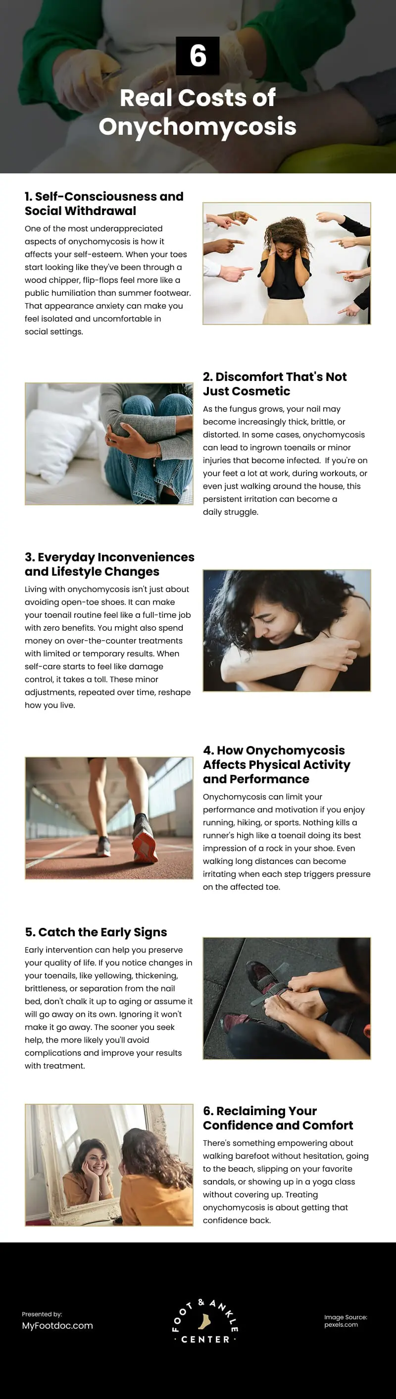 6 Real Costs of Onychomycosis Infographic