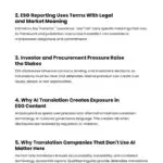 6 Reasons ESG Reporting Demands Precise Translation 6 Reasons ESG Reporting Demands Precise Translation Infographic