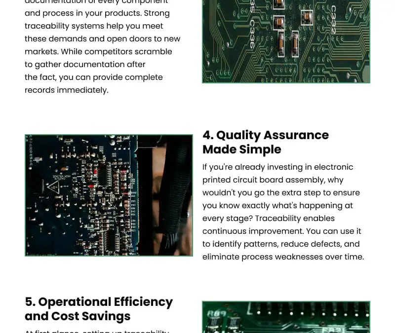 7 Reasons PCB Traceability Prevents Costly Failures