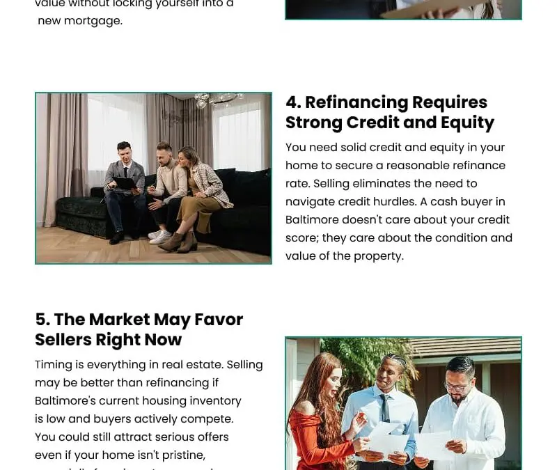 8 Reasons Selling Beats Refinancing in Baltimore