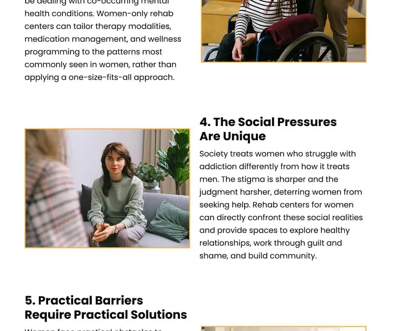 7 Reasons Women Need Tailored Recovery Programs
