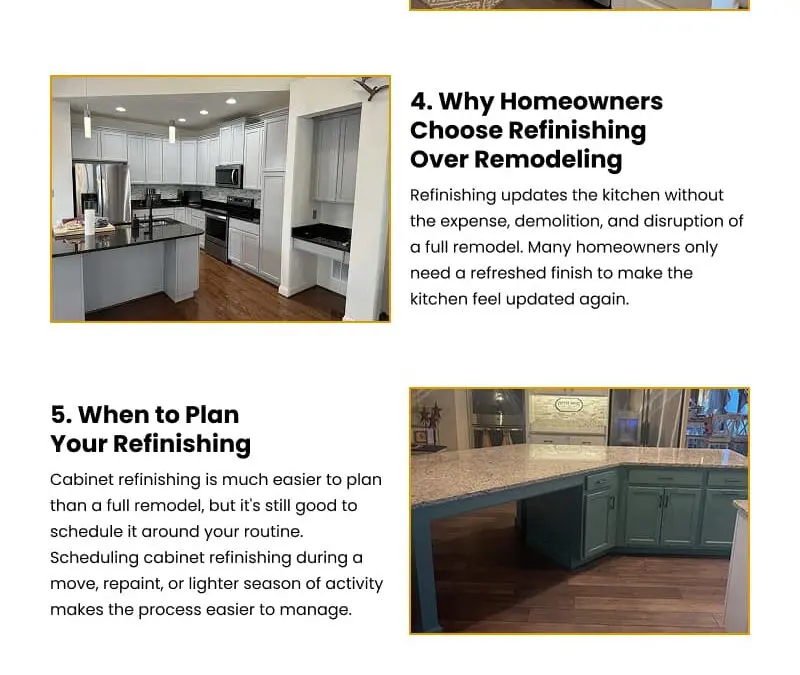 8 Reasons to Refinish Kitchen Cabinets