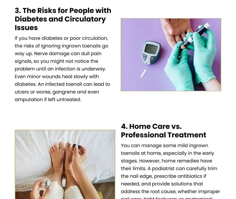 6 Risks of Ignoring Ingrown Toenails