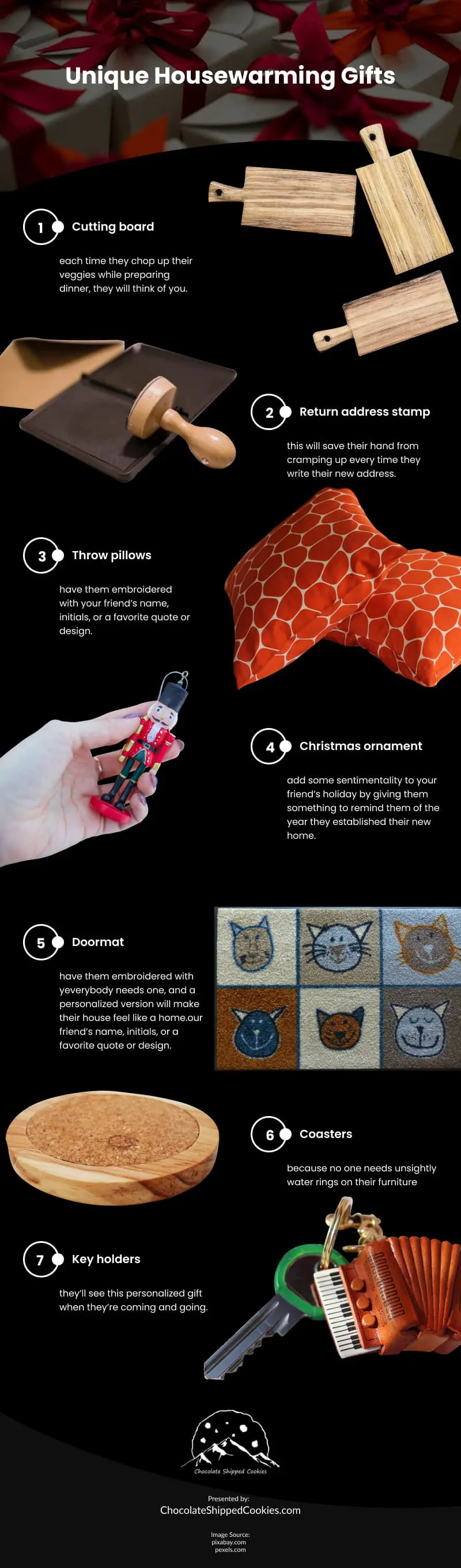 Unique Housewarming Gifts Infographic Unique Housewarming Gifts Infographic