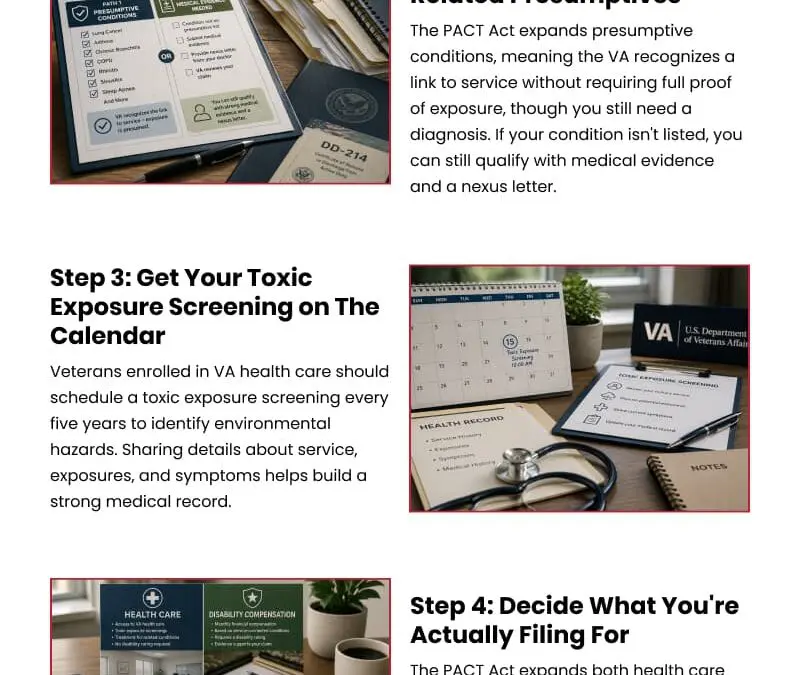 5 Steps to Qualify for PACT Act Benefits