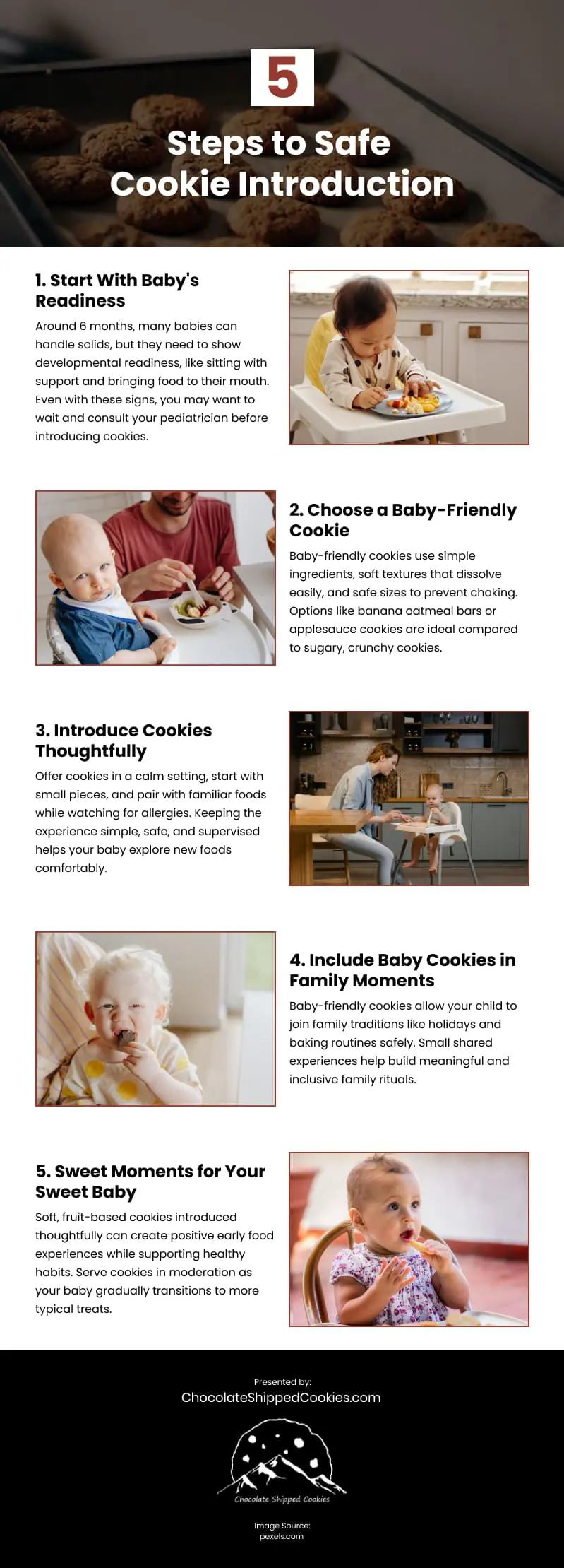 5 Steps to Safe Cookie Introduction Infographic 5 Steps to Safe Cookie Introduction Infographic