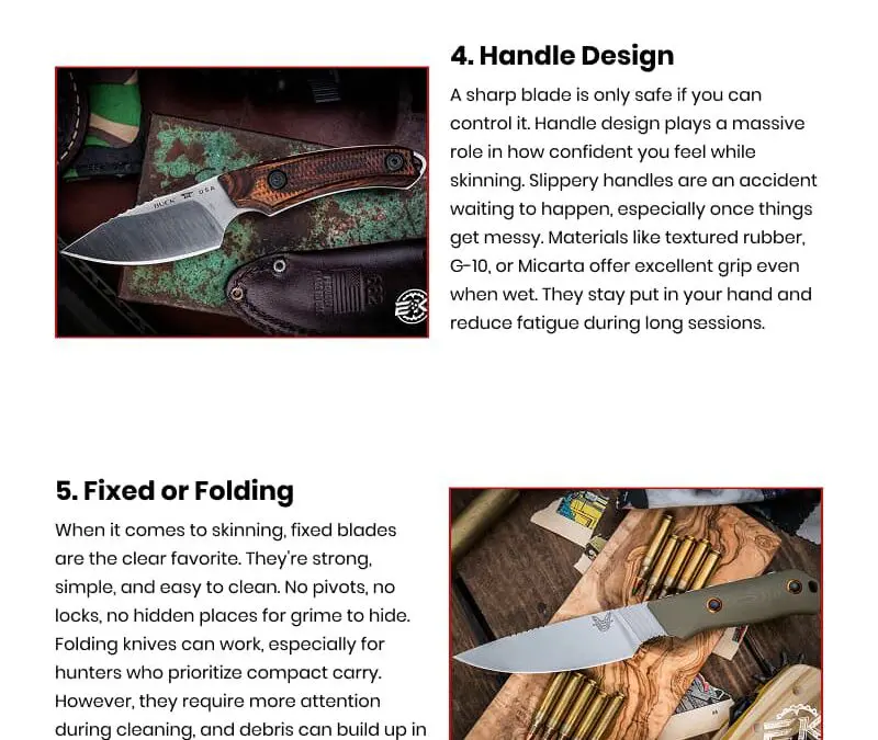 8 Tips for Choosing the Right Skinning Knife