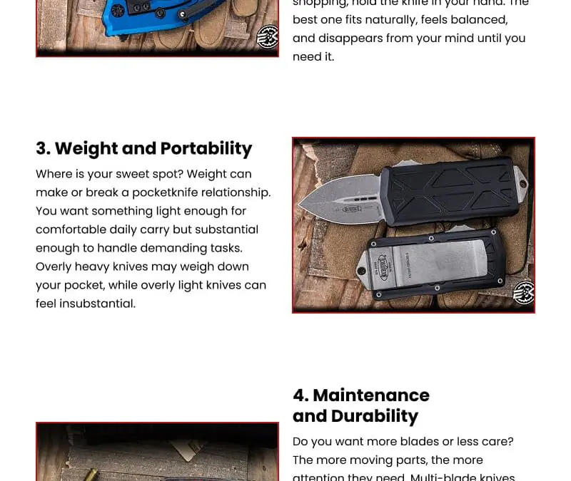 5 Tips for Picking Pocketknife Blade Count