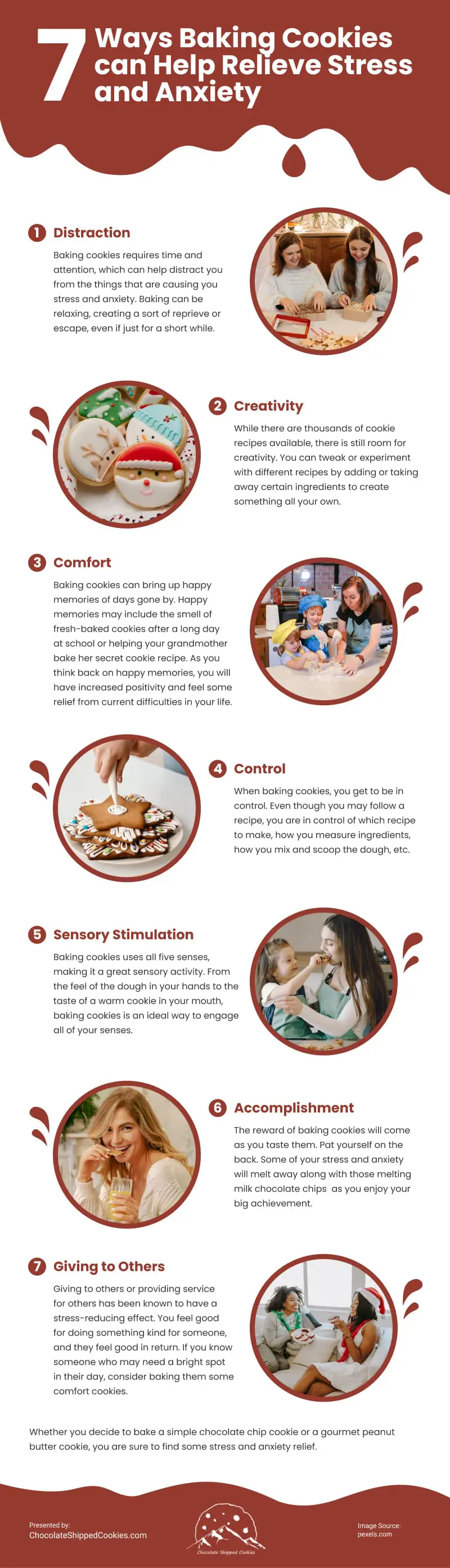 7 Ways Baking Cookies can Help Relieve Stress and Anxiety Infographic 7 Ways Baking Cookies can Help Relieve Stress and Anxiety Infographic