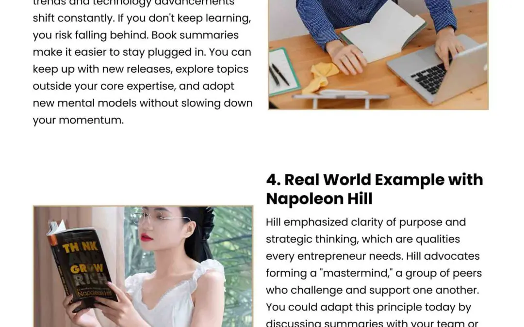 6 Ways Book Summaries Boost Entrepreneurs