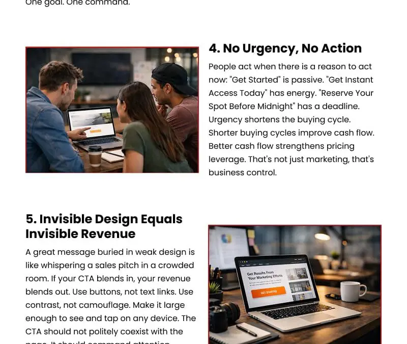 8 Ways a Weak CTA Hurts Sales
