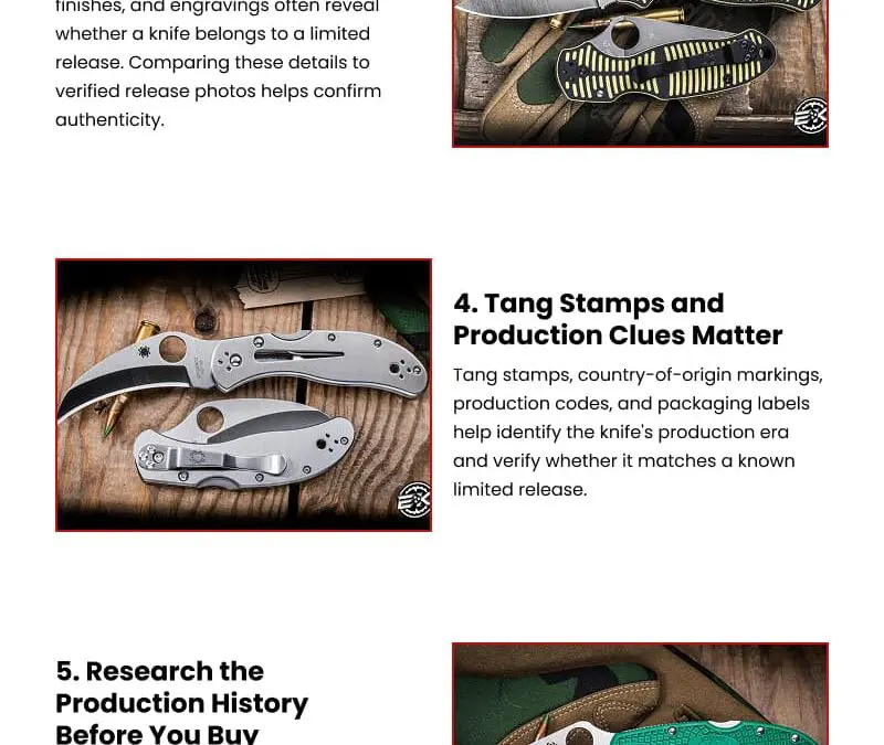 7 Clues to Spot Rare Spyderco Knives