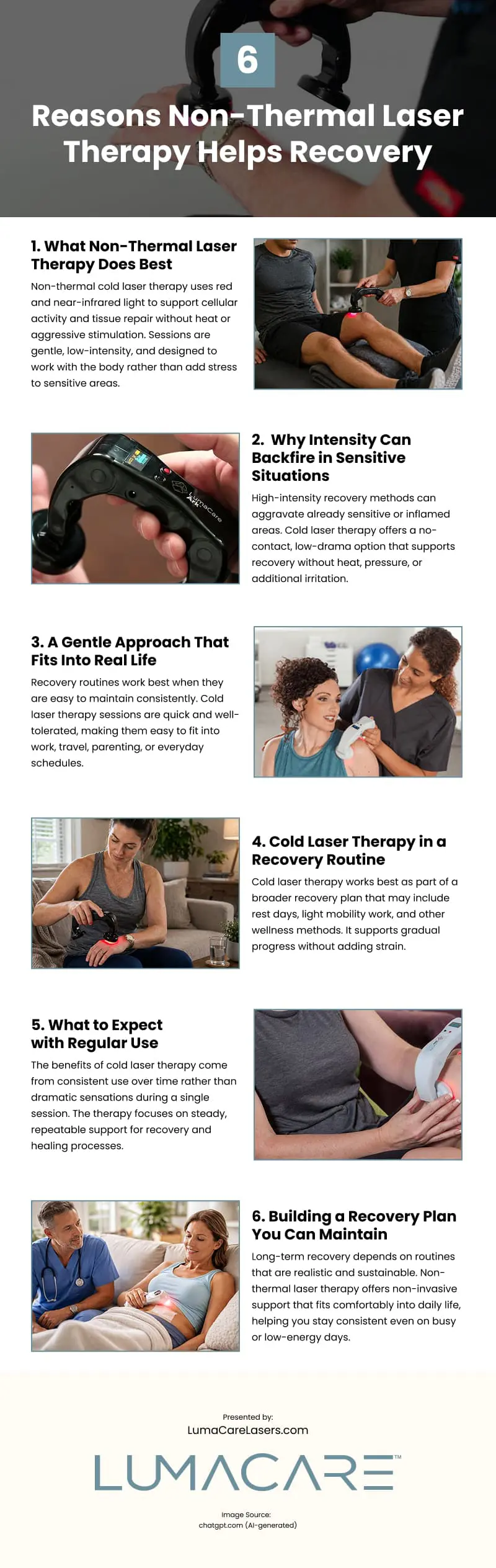 6 Reasons Non-Thermal Laser Therapy Helps Recovery 6 Reasons Non-Thermal Laser Therapy Helps Recovery Infographic