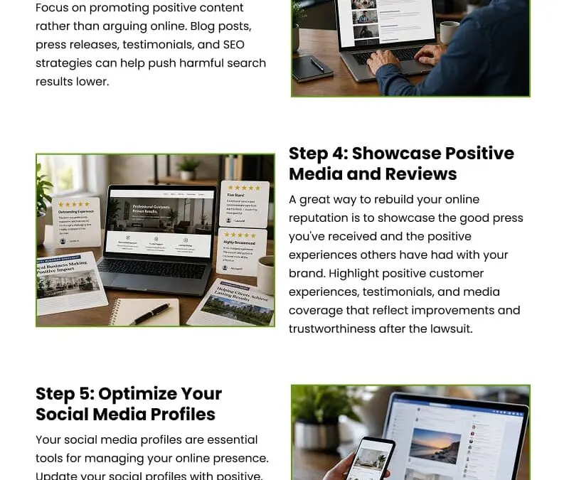 7 Steps to Rebuild Your Online Reputation After a Lawsuit
