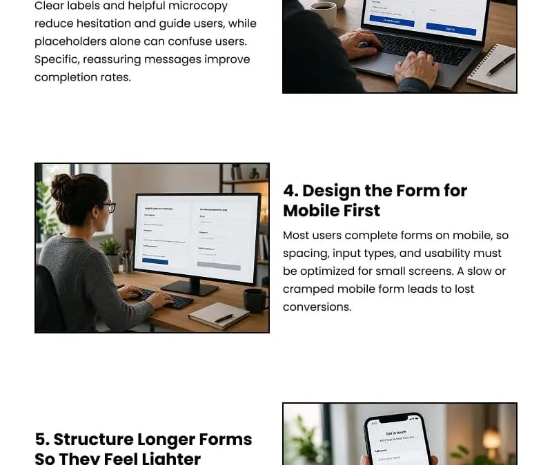 7 Web Form Design Tips to Boost Conversions