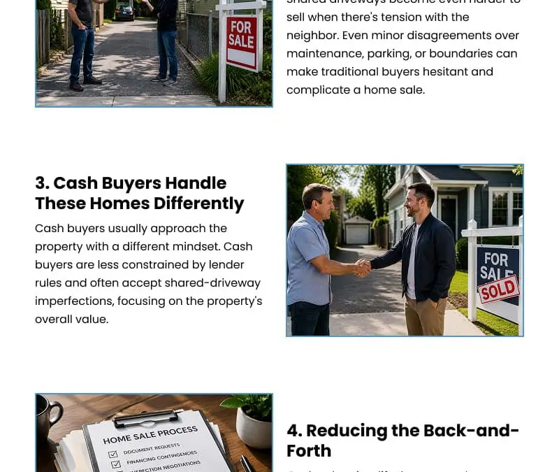 5 Reasons to Sell a Shared-Driveway Home in Berks County for Cash