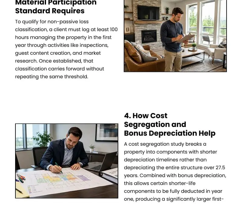 6 Short-Term Rental Tax Strategies Every CPA Should Know