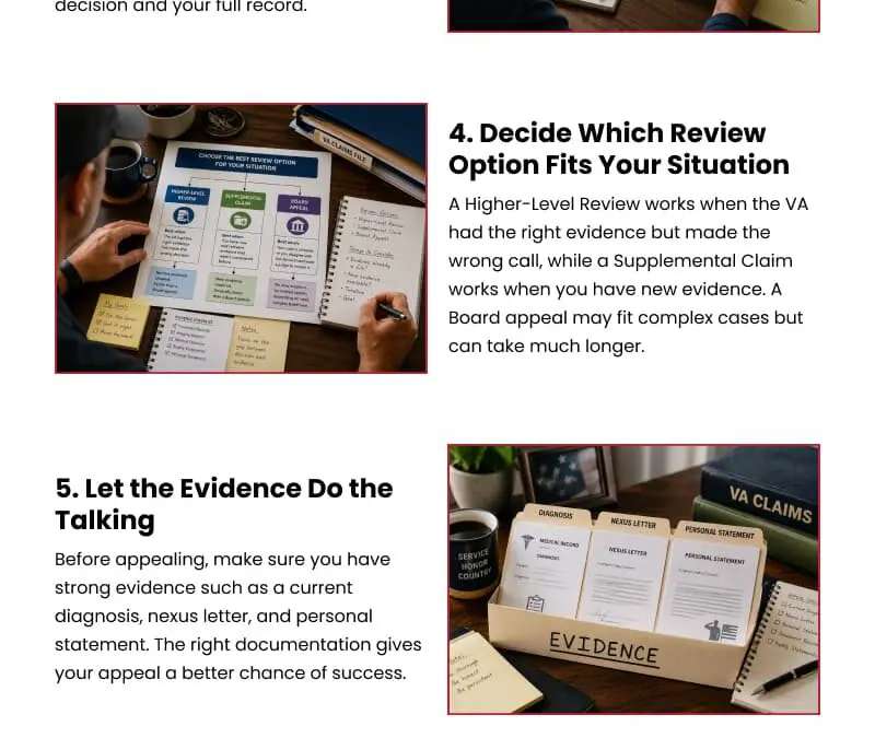 8 Steps to Appeal a VA Rating Decision