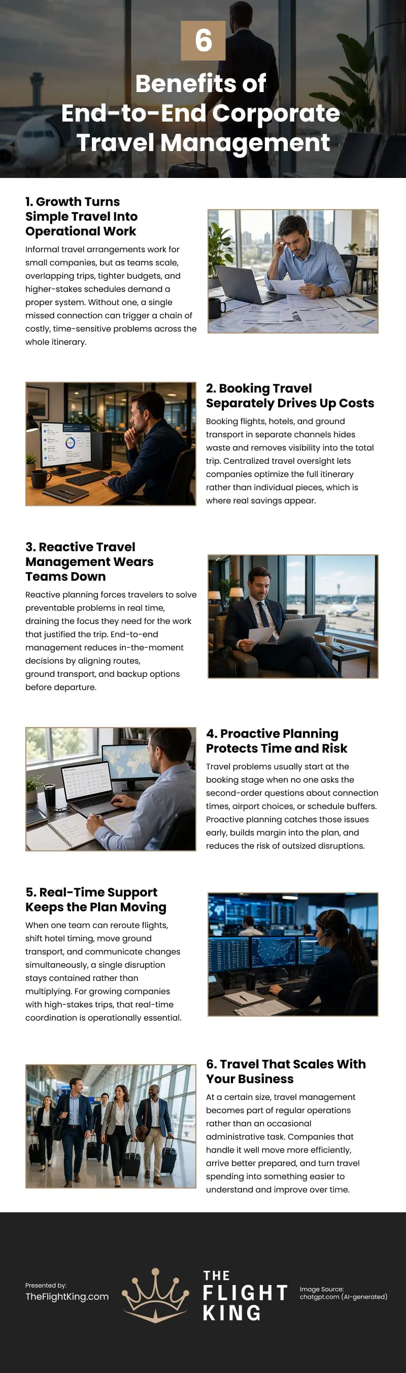 6 Benefits of End-to-End Corporate Travel Management