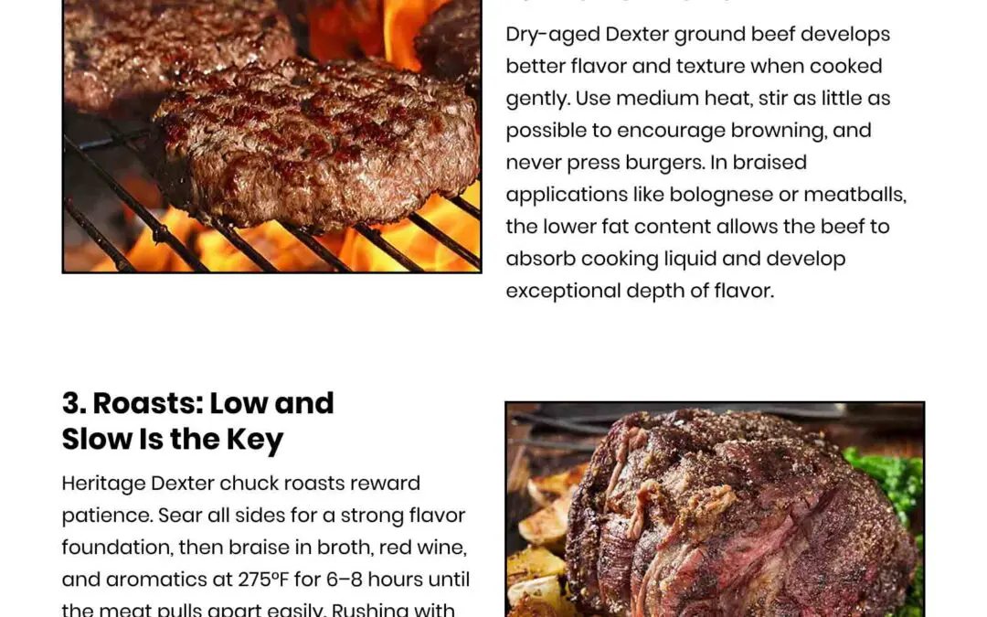 4 Tips for Cooking Grass-Fed Dexter Beef Perfectly