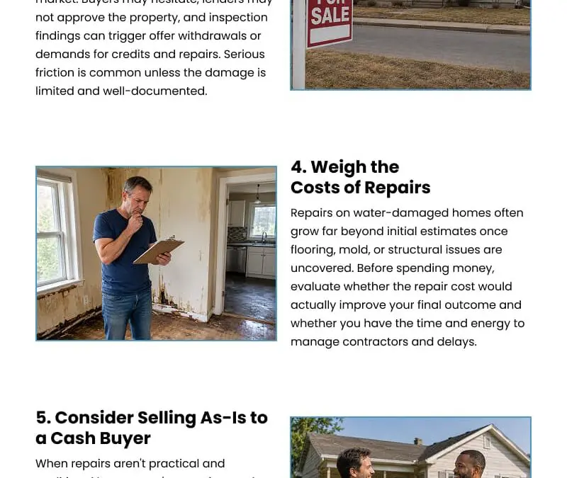 7 Tips for Selling a House with Water Damage