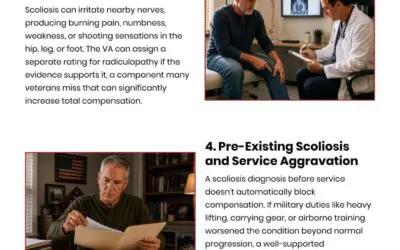 6 Ways VA Rates Back Pain from Scoliosis