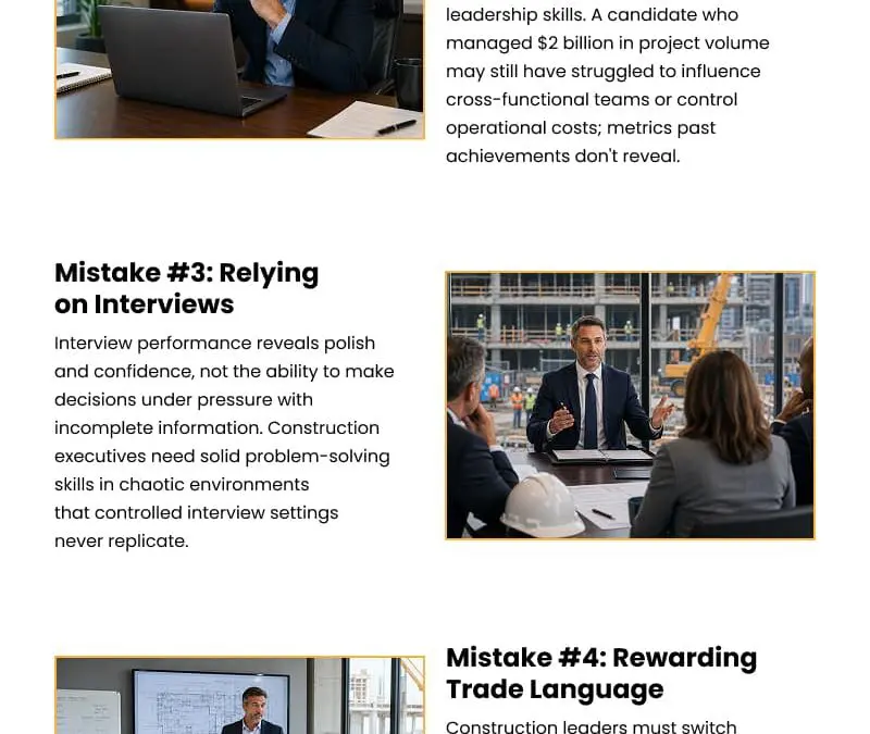5 Construction Executive Hiring Mistakes to Avoid